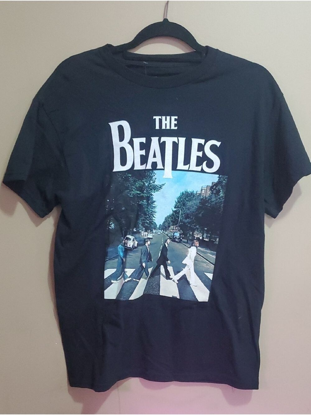 The Beatles Black Graphic Tee - Men's Casual Shirt Size Medium